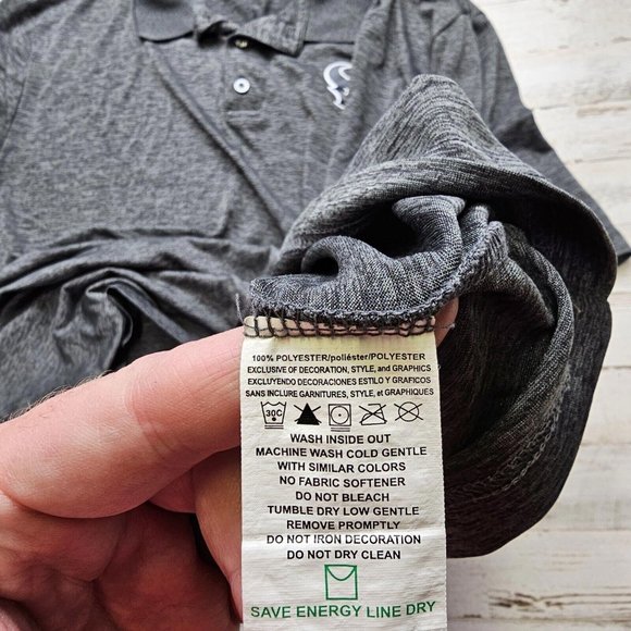 HOUSTON TEXANS Polo Shirt Mens 2XL NFL TEAM Apparel TX3 Cool S/S Golf Casua Gray - Picture 4 of 6